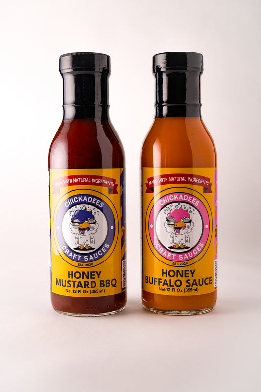 Two Pack- Honey Mustard BBQ and Honey Buffalo (Side Chick)